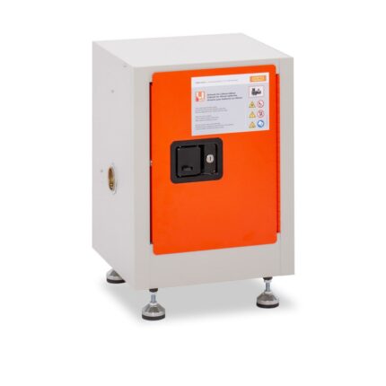 Protipožiarna dvojplášťová skrinka FMplus US pre skladovanie AKU batérii