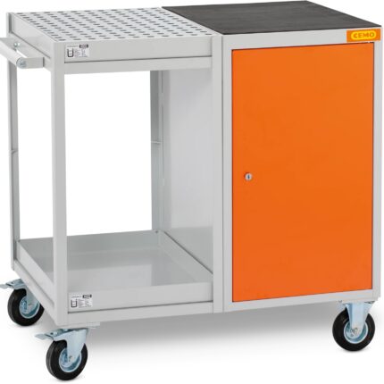 11584_mobilny vozik V2 s uzamykatelnou policou