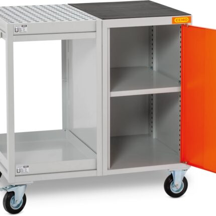 11584_mobilny vozik s uzamykatelnou policou