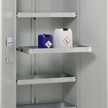 11009 Skriňa na skladovanie kvapalín HazMat 10 20 s výsuvnými policami